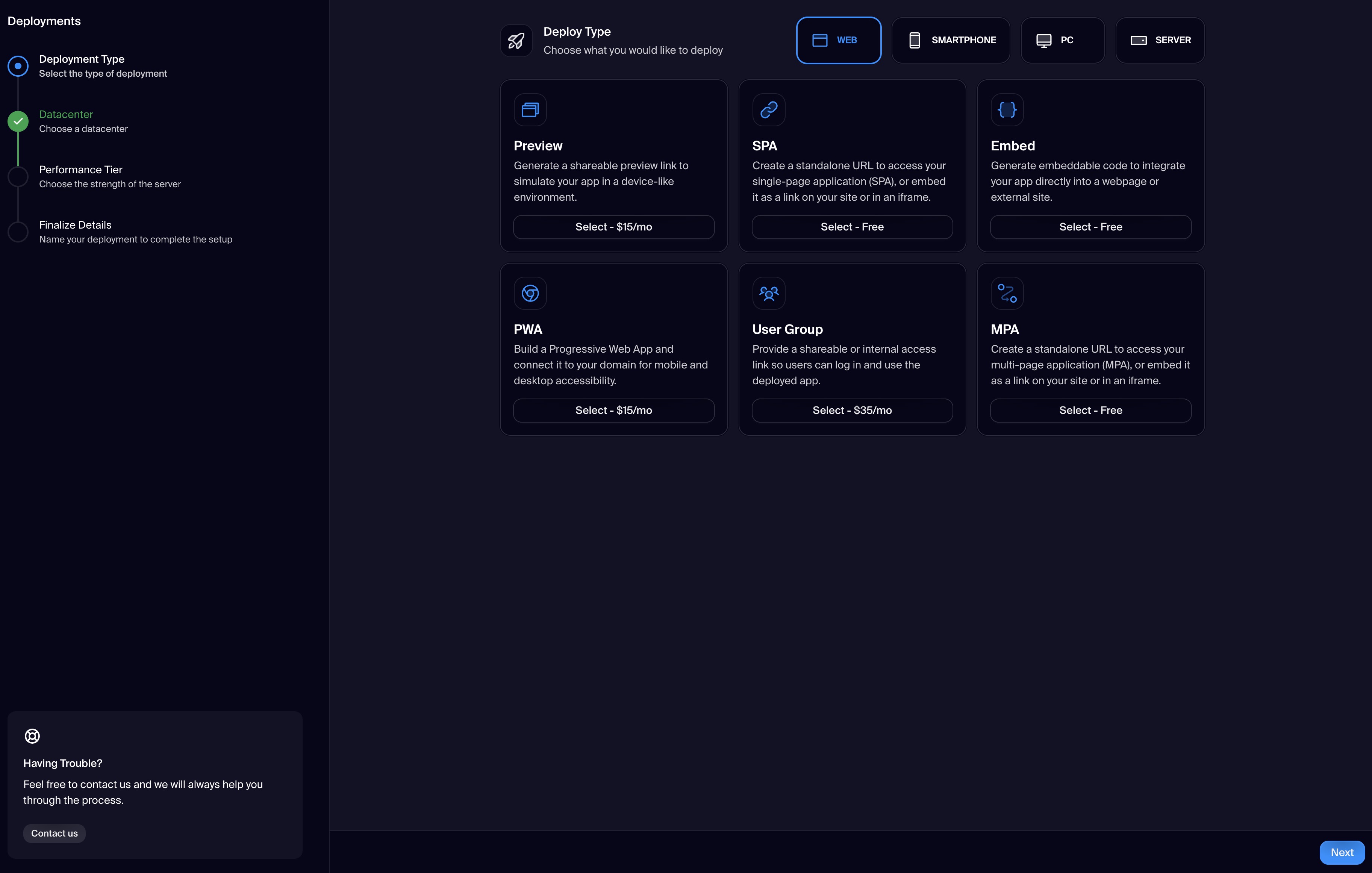 Web Deployments